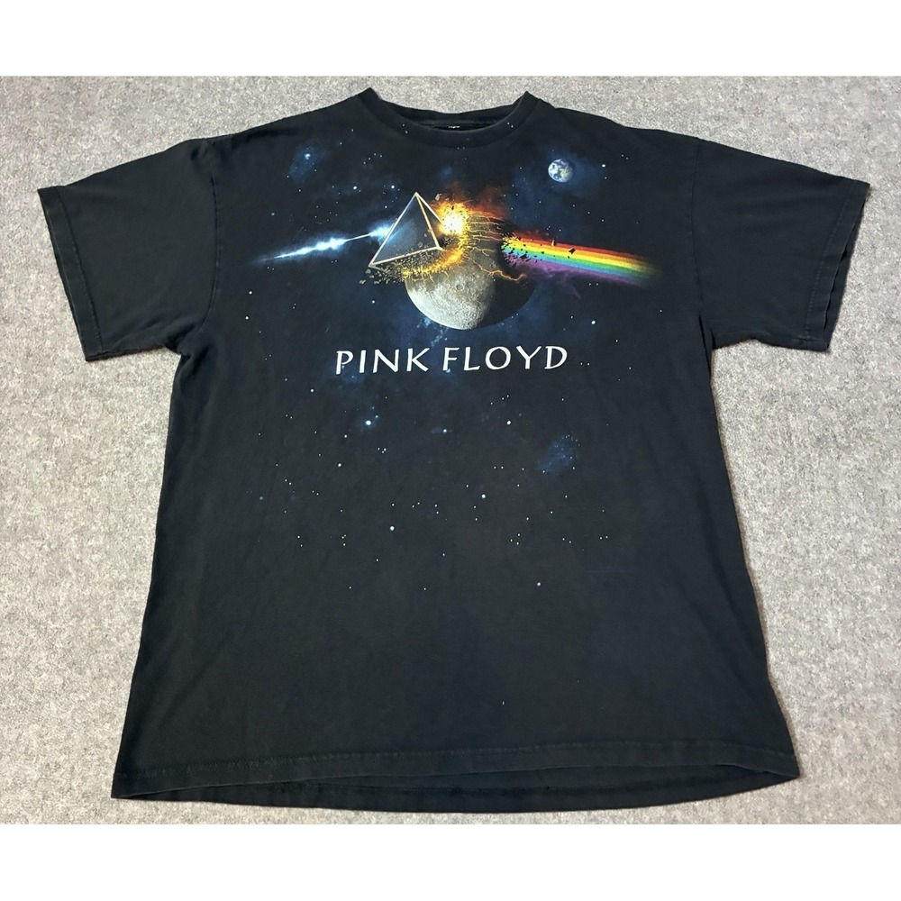 Vintage Pink Floyd Dark Side Of The Moon Band Shirt Mens L 3D Graphic Y2K Rare